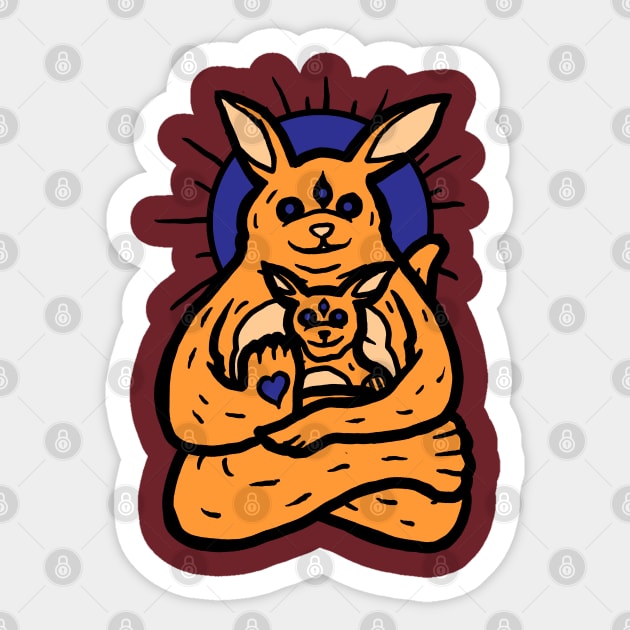 Spirit animal: kangaroo Sticker by jonah block